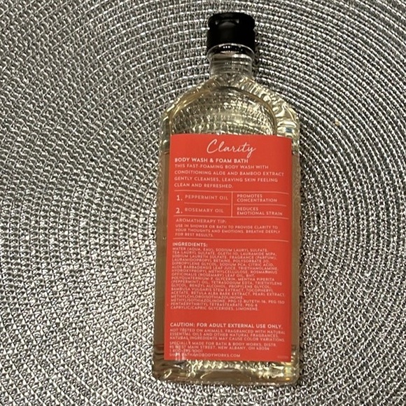 NEW Bath & Body Works Aromatherapy CLARITY PEPPERMINT ROSEMARY Body Wash - 10 oz - Picture 7 of 12